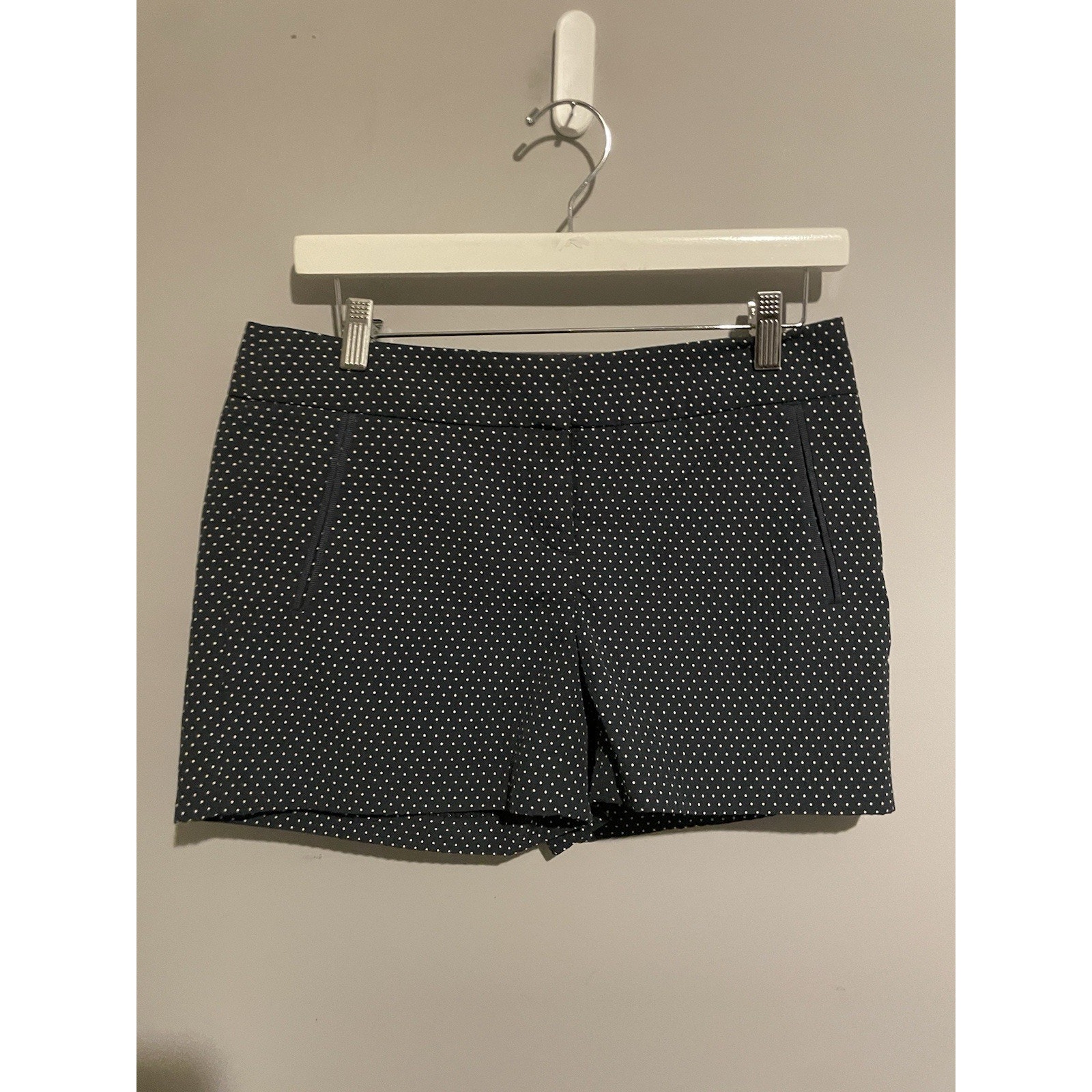 Cynthia Rowley Shorts Womens Size 2 Black And White Polka Dot Print